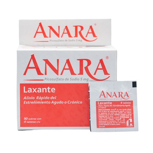 [LB019-002-N-0084] Anara 5 Mg x 1 Tableta CHINOIN (CAJA 200 UNDS)
