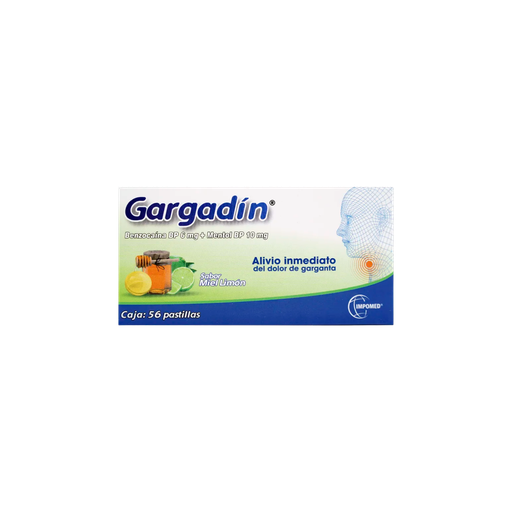 [LB-237-038-N-0003] GARGADIN MIEL/LIMON 6MG/10MG x 1 TAB.( CAJA DE 56 TABS)IMPOMED