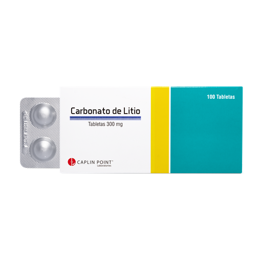 [LB001-001-N-0498] Carbonato de Litio 300mg x 100 Tabs Caplin Point Laboratories