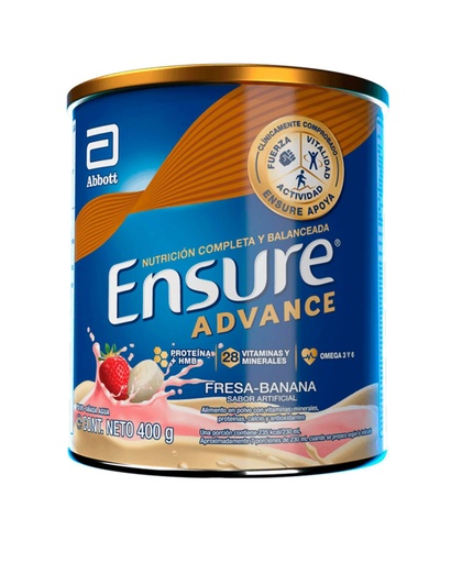 [LB003-006-N-0128] ENSURE ADVANCE FRESA BANANO 400G POLVO