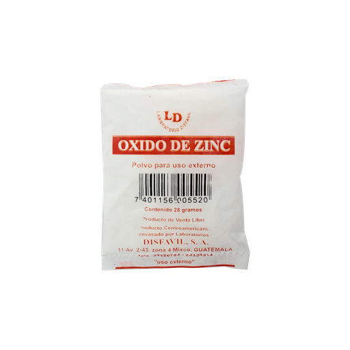 [LB-430-001-N-0009] OXIDO DE ZINC POLVO * 1 ONZA