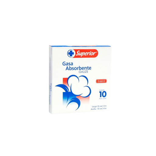[LB164-002-N-0077] GASA ESTERIL SUPERIOR 10cm x 10cm x Unidad