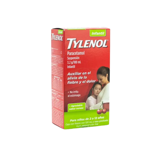 [LB-183-056-N-0014] TYLENOL CEREZA 2 A 12 AÑOS 160MG/5ML 120ML SUSPENSION