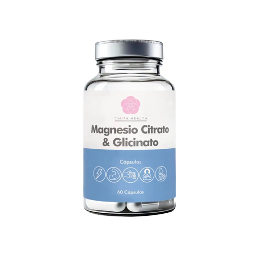 [TH001-001-N-0001] Magnesio Citrato & Glicinato 60 Caps. Tinita Health
