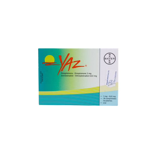[LB-202-031-N-0011] YAZ 20MG x 28 COMPRIMIDOS BAYER