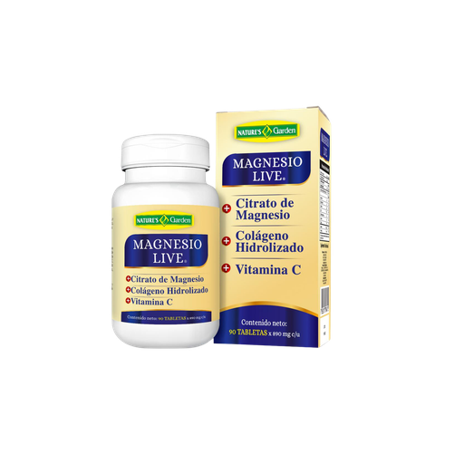 [NAT-GAR-01-0010] Magnesio Live 90 Tabs. Nature´s Garden