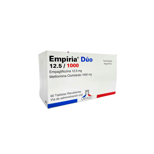 [LF001-001-N-0002] EMPIRIA DUO 12.5MG/1000MG 60 TABLETA RECUBIERTA LAFAGE