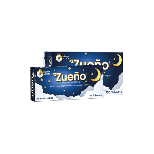 [BN001-001-N-0012] ZZZUEÑO HCI 50MG CAJA 10 TABLETAS BENESSI OTC