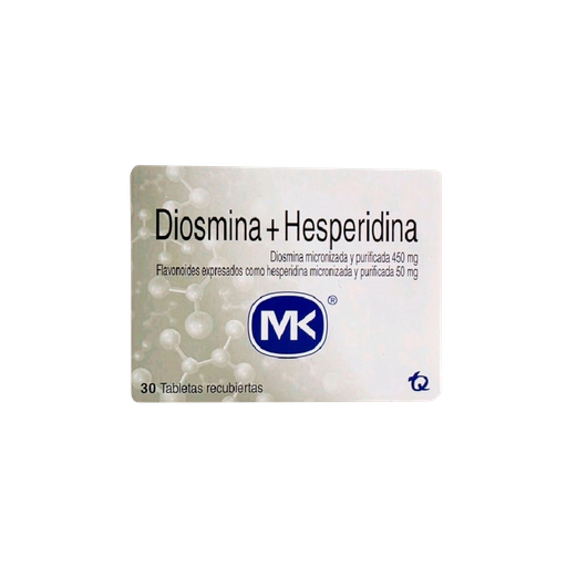 [MK001-001-N-0006] DIOSMINA + HESPERIDINA MK 500MG x 30 TABS MCKESSON