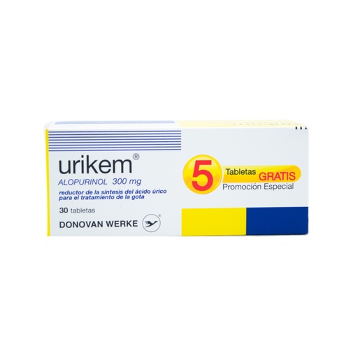 [LB-052-005-N-0075] URIKEM 300 MG Caja 30+5 TAB. Donovan Werke
