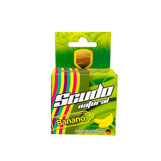 [LB157-012-N-0386] SCUDO NATURAL BANANO 3 PRESERVATIVOS