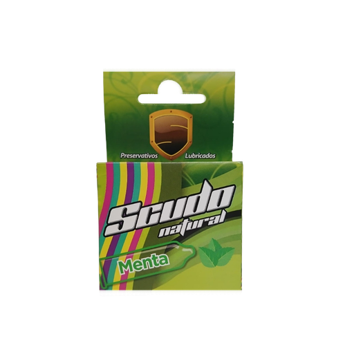 [LB157-012-N-0388] SCUDO NATURAL MENTA 3 PRESERVATIVOS