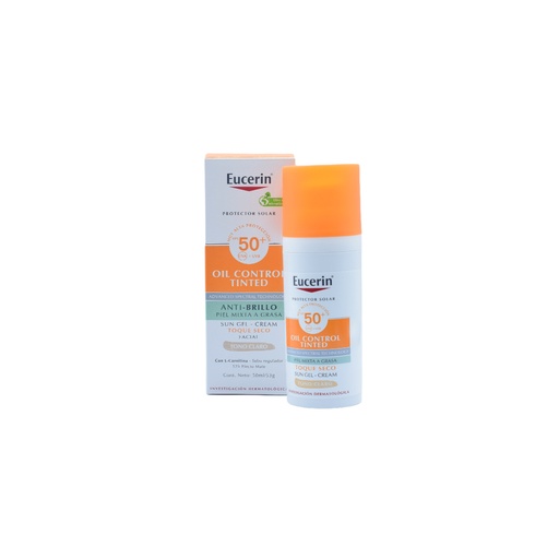 [EUC01-001-N-0009] Eucerin Protector Solar Toque Seco Tono Claro Spf50+ 50ml Gel-crema Facial