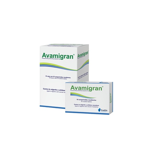 [EXTL001-NR-0001] AVAMIGRAN 10 COMPRIMIDO RECUBIERTO EXELTIS