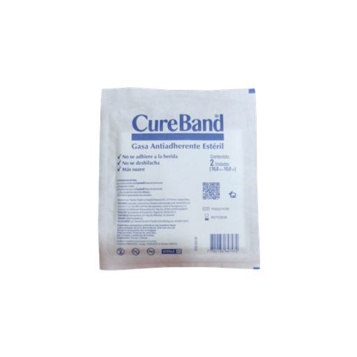 [CB002-001-N-0012] CUREBAND GASA ANTIADHERENTE 10 x 10 Sobre