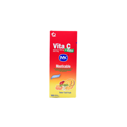 [MK001-001-N-0011] VITA C + ZINC TUTIFRUTI MK 500MG BLISTER TAB MAST MCKESSON