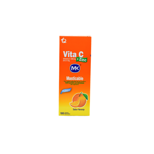 [MK001-001-N-0013] VITA C + ZINC NARANJA MK 500MG BLISTER TAB MAST MCKESSON