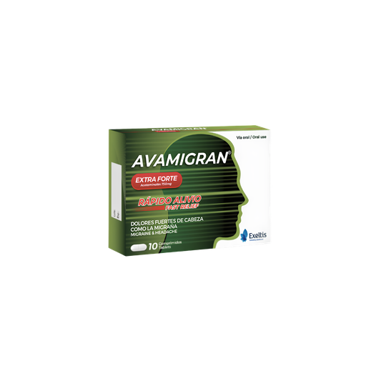 [EXTL001-NR-0002] AVAMIGRAN EXTRA FORTE 750MG 10 COMP EXELTIS