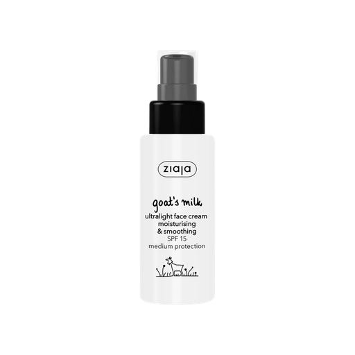 [ZIAJA-001-D-0023] ZIAJA GOAT'S MILK ULTRALIGHT FACE CREAM MOISTURISING & SMOOTHING SPF15 50ml