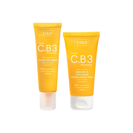 [ZIAJA-001-D-0037] ZIAJA COMBO VITAMIN C.B# WAKE ME UN + ACTIVE FACE SERUM 30ml