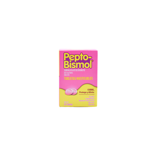[LB121-002-N-0518] Pepto Bismol 262.4 Mg Tabletas Masticables PyG