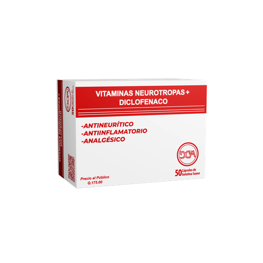 [LB060-002-N-0240] Dp Vitaminas Neurotropas Diclofenaco Farmacaps Capsulas De Gelatina Suave Farmacaps