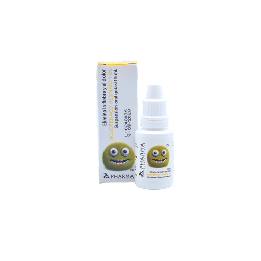 [LB126-023-N-0134] Diclofenaco Resinato 1.5 % Suspension Oral Gotas 15Ml. PS PHARMA