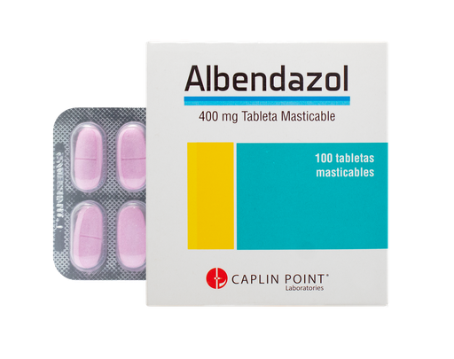 [LB001-001-N-0053] Albendazol X2 400 Mg. Tabletas Masticables Caplin Point  CaplinPoint Laboratories Ltd.