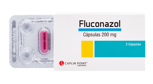 [LB001-001-N-0072] Fluconazol 200mg Caps. x 2 Capsulas Caplin Point Laboratories