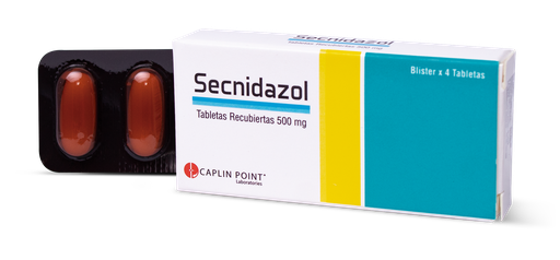 [LB001-001-N-0089] Secnidazol 500mg x 4 Tabletas Caplin Point Laboratories