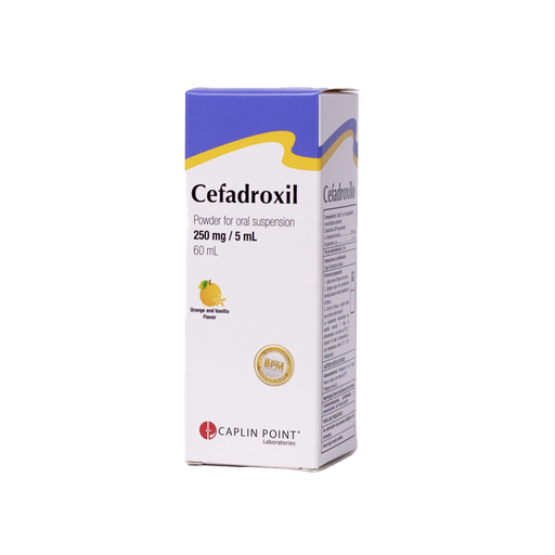 [LB001-001-N-0099] Cefadroxilo Susp. 250mg/5ml - 60ml Caplin Point Laboratories