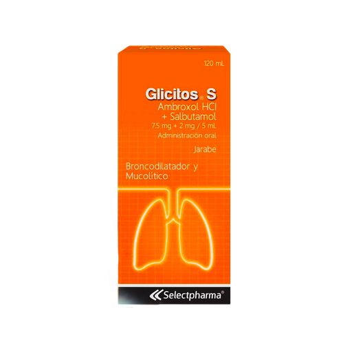 [LB158-002-N-0310] Glicitos S Abroxol Hcl Salbutamol 7.5 Mg./2 Mg. 5Ml Jarabe Selectpharma SelectPharma