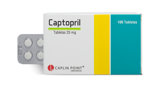 [LB001-001-N-0106] Captopril  Bp 25 Mg. Tabletas CaplinPoint Laboratories Ltd.
