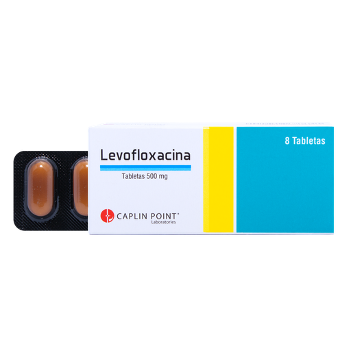[LB001-001-N-0116] Levofloxacina 500mg x 8 Tabletas Caplin Point Laboratories