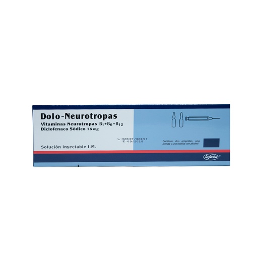 [LB-073-003-N-0191] Doloneurotropas Infasa Solucion Inyectable INDUSTRIA FARMACEUTICA, S.A.