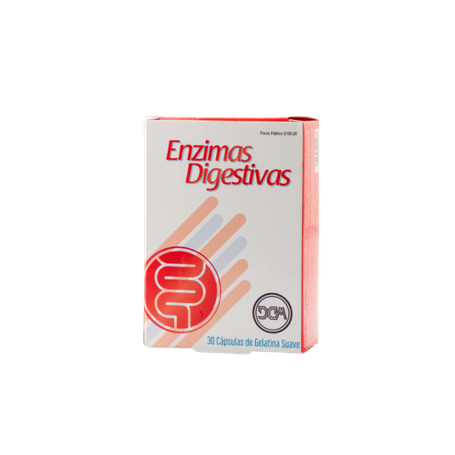 [LB044-002-N-0260] Enzimas Digestivas Caja X 30 Capsulas Conamep