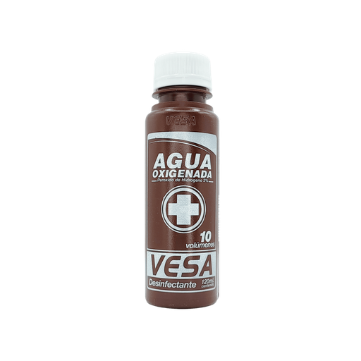 [LB175-002-N-0047] Agua Oxigenada 120ml Vesa 3% Solucion Topica Vesa