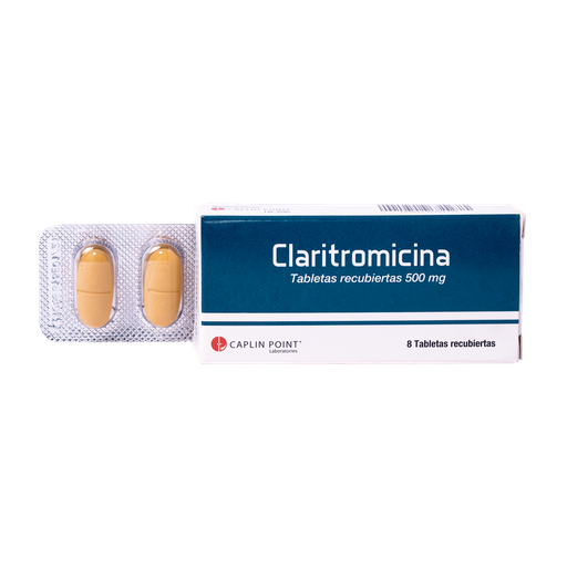 [LB001-001-N-0134] Claritromicina 500Mg Tabletas Caplin   Cx10 CaplinPoint Laboratories Ltd.