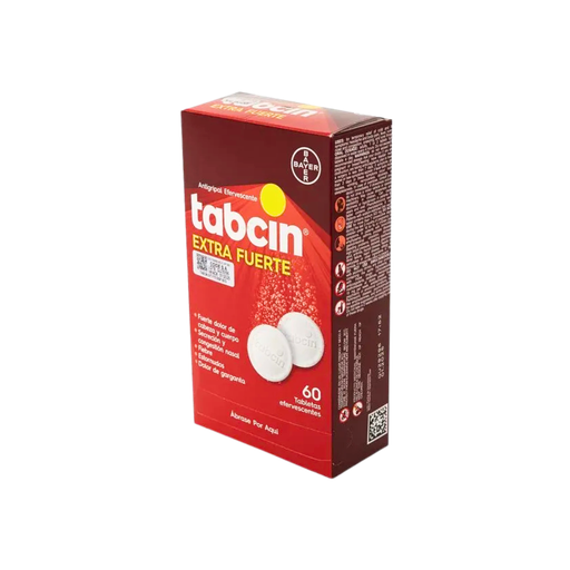 [LB023-002-N-0615] Tabcin Extra Fuerte Tabletas Efervecentes (Dispensador de 60 Tabs) BAYER OTC