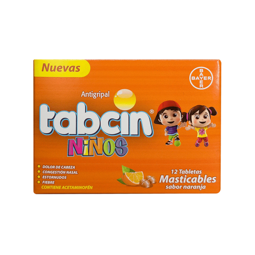[LB023-002-N-0618] Tabcin Niños Tabletas Masticables BAYER OTC