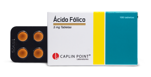 [LB001-001-N-0176] Acido Folico 5mg Tableta Caplin Point Laboratories
