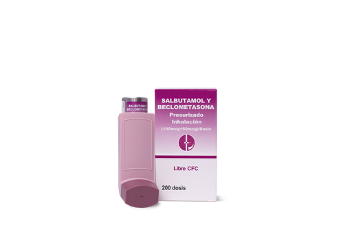 [LB001-001-N-0179] Salbutamol + Beclometasona Presurizado 100 mcg + 50mcg Susp. para Inhalacion Caplin Point Laboratories
