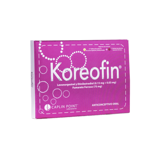 [LB001-001-N-0183] Koreofin Tabletas Recubiertas Simples CaplinPoint Laboratories Ltd.