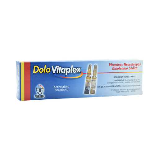 [LB071-002-N-0224] Dolo Vitaplex Solucion Inyectable 3Ml. Kit Pheniel Grupo Pheniel