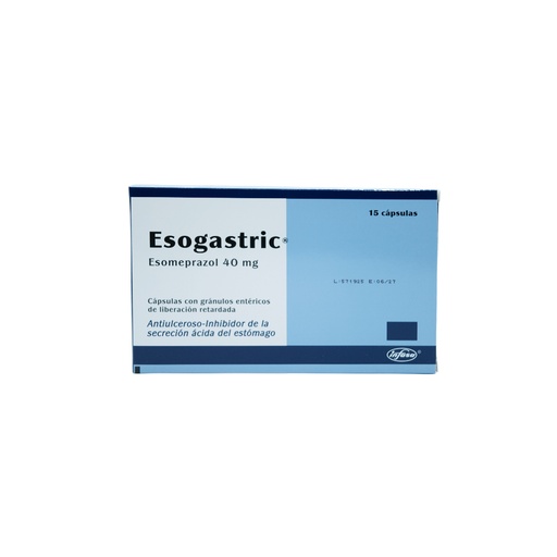 [LB-073-002-N-0266] Esogastric 40 Mg Caja x 15 Caps INFASA INDUSTRIA FARMACEUTICA, S.A.