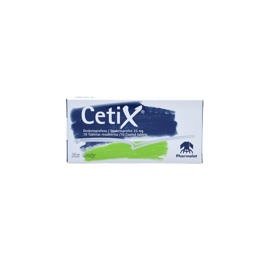 [LB126-022-N-0271] Cetix 25 Mg Tabletas caja x 10 tabs Recubiertas Pharmalat