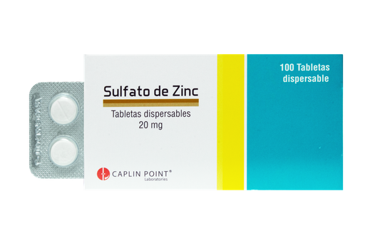 [LB001-001-N-0216] Sulfato De Zinc  20 Mg. Tabletas Dispersables Caplin Point  CaplinPoint Laboratories Ltd.