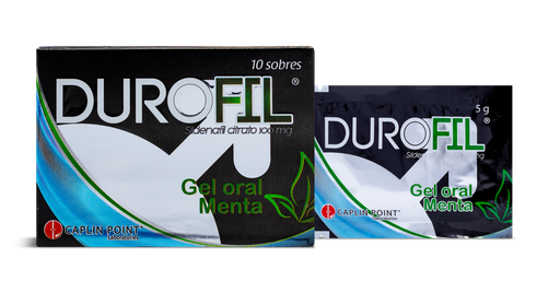 [LB001-001-N-0238] Durofil Gel Oral Menta (Sildenafil 100Mg) 10X5Mg CaplinPoint Laboratories Ltd.