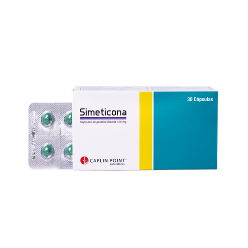 [LB001-001-N-0279] Simeticona 125mg x 30 Capsulas Gelatina Blanda Caplin Point Laboratories