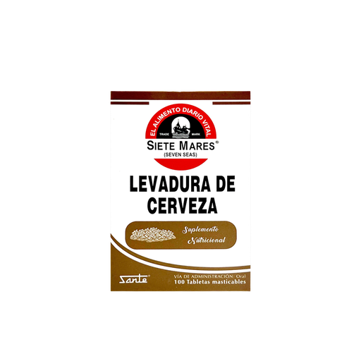 [LB156-002-N-0364] Levadura De Cerveza Siete Mares 400 Mg. Tabletas Masticables Sante Sante
